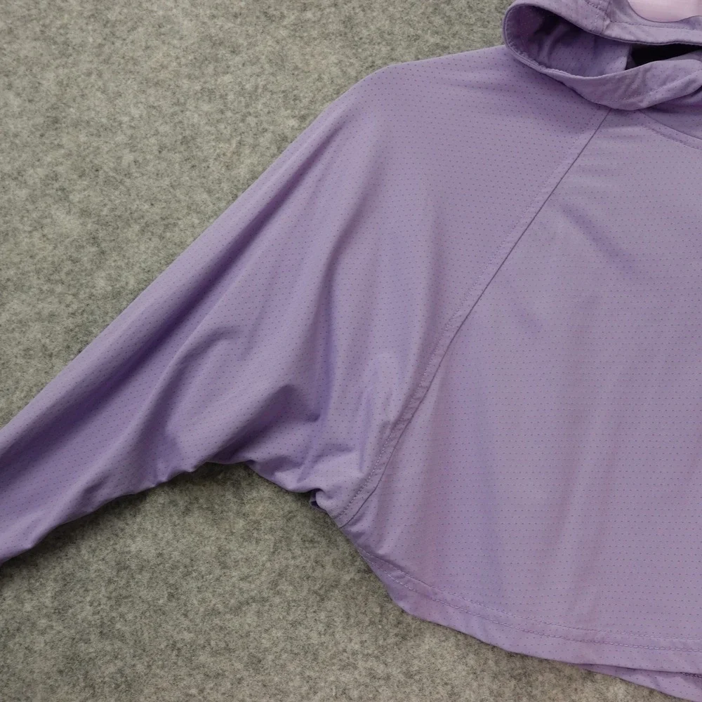 Kids Swim Cover Up 2T 4T Purple Kawaii Hippo Hoodie Cape Sun Shield HAZEL HARPER